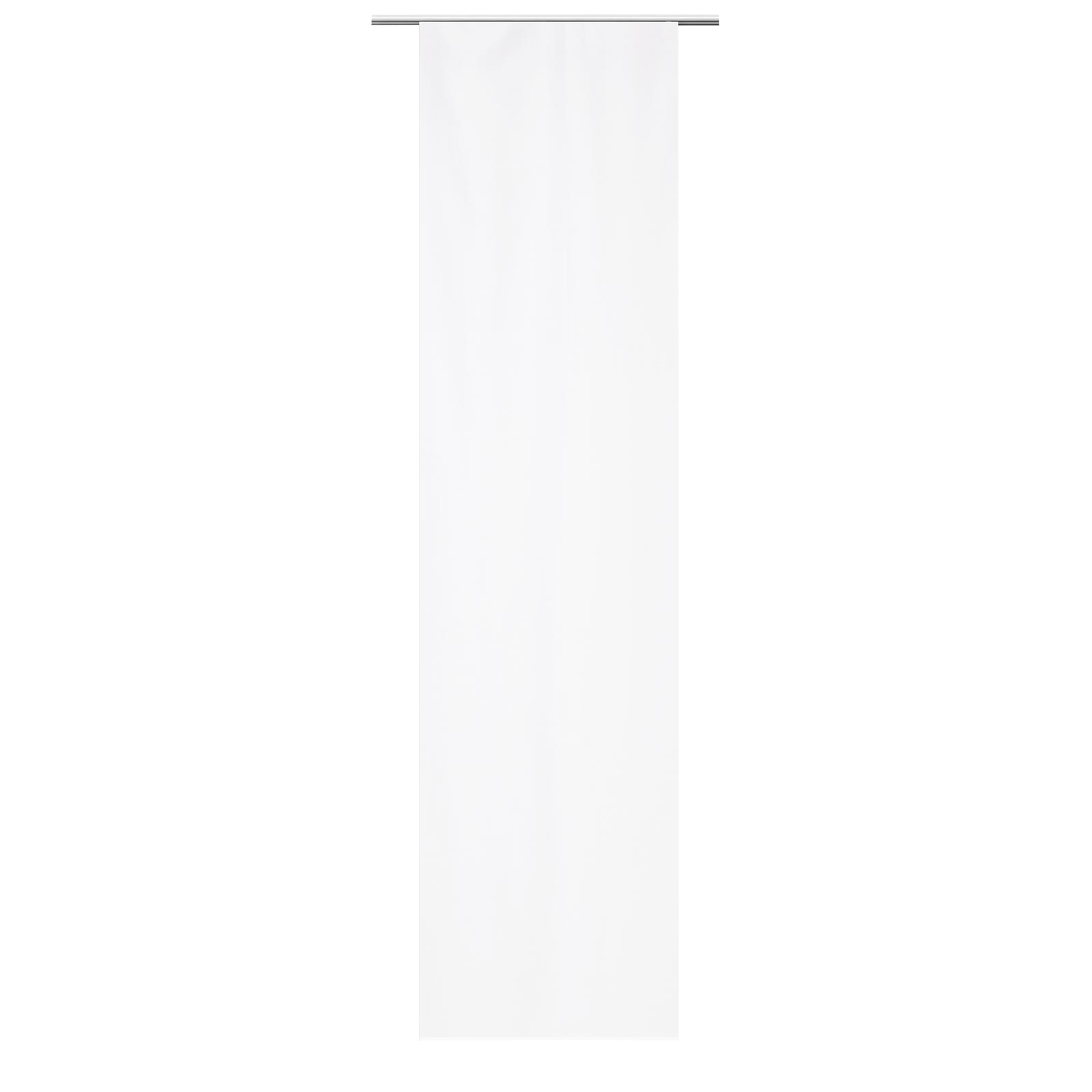 Schiebevorhang-Set - weiß - uni - 60x245 cm