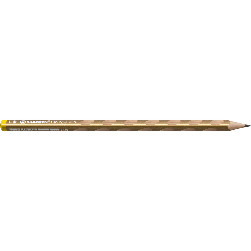 Stabilo Bleistift EASYgraph S, Metallic Edition, für Linkshänder, HB, gold