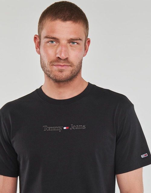 Tommy Jeans - TJM CLSC SMALL TEXT TEE - Noir