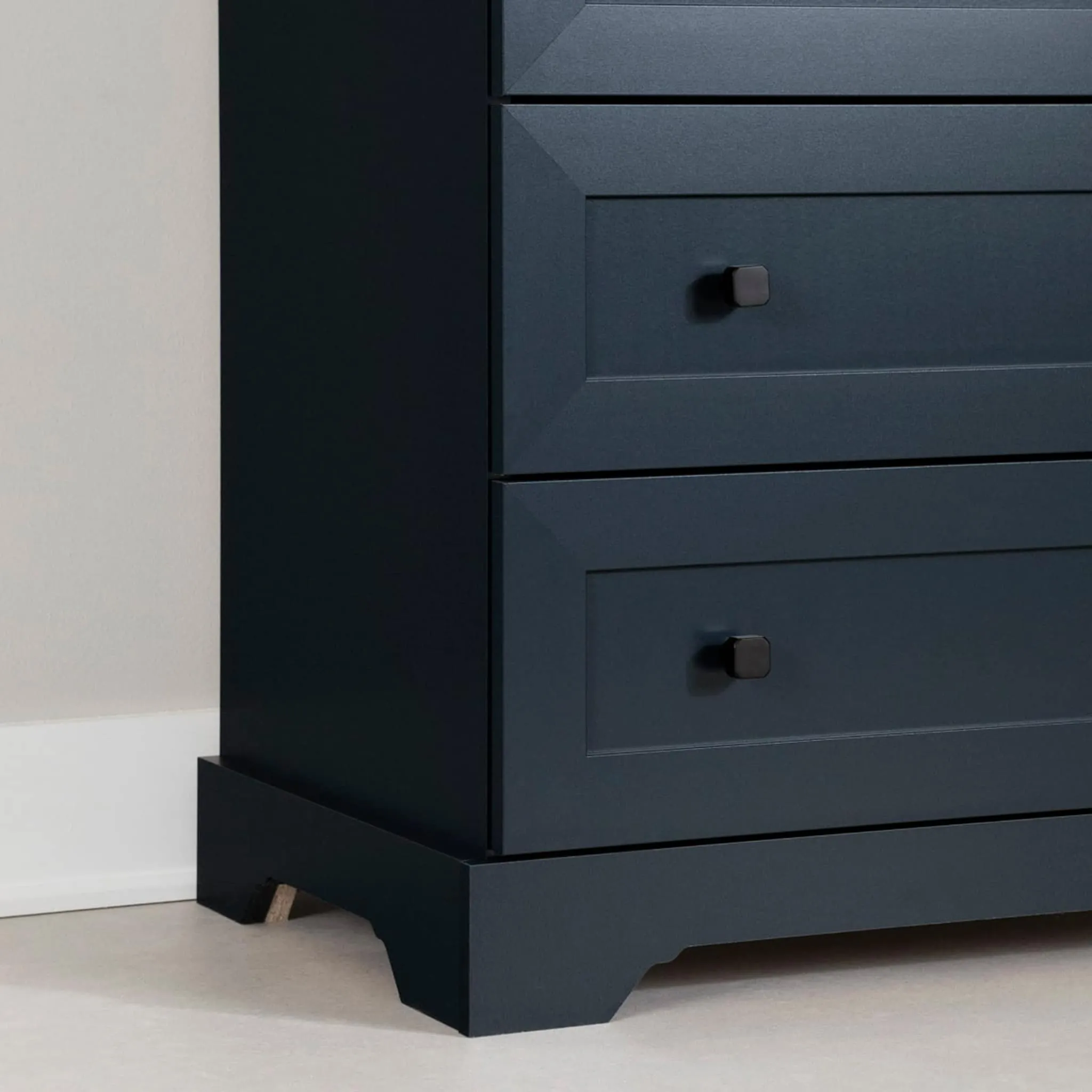 South Shore Commode double 6 Tiroirs - Hazen Bleu Marine