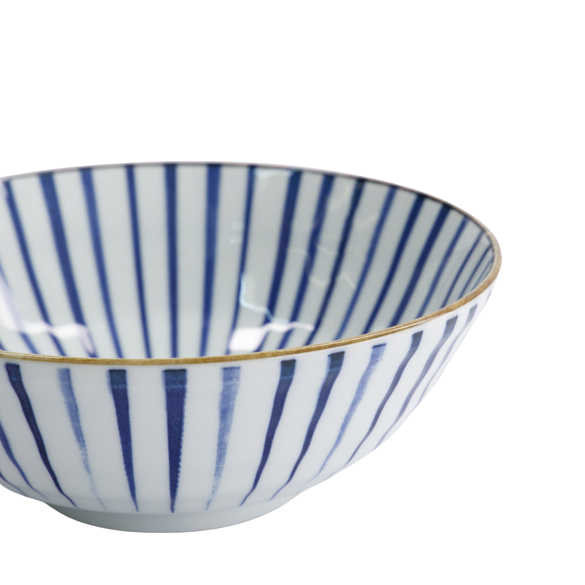 Tokyo Design Studio  Natsu Tokusa Ramen skål, blå/hvid - 1000 ml.