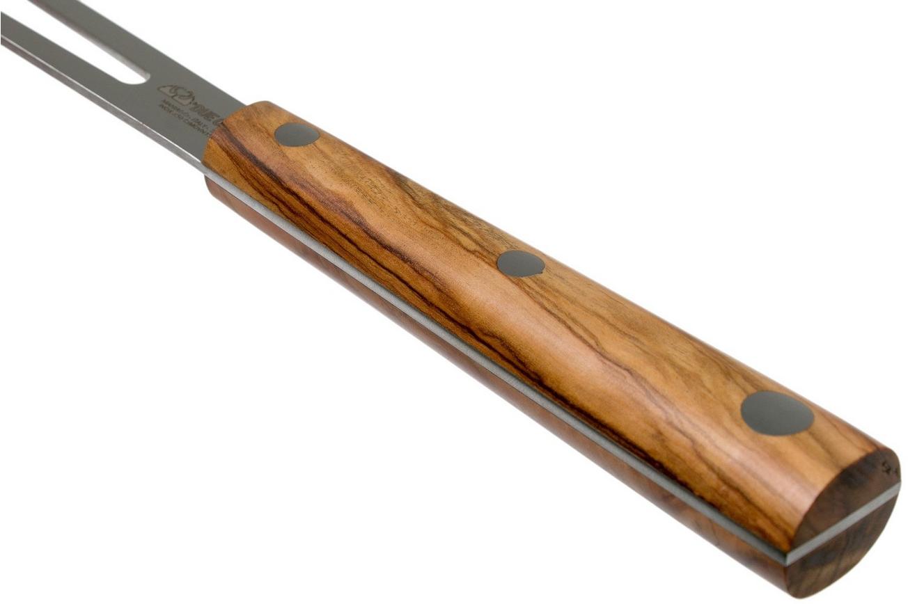 Due Cigni Hakucho vleesvork 18,5 cm, olijfhout