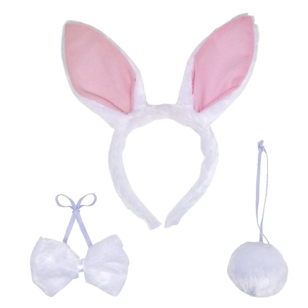 Accessoires déguisement Halloween lapin 3 pièces - Taille adulte