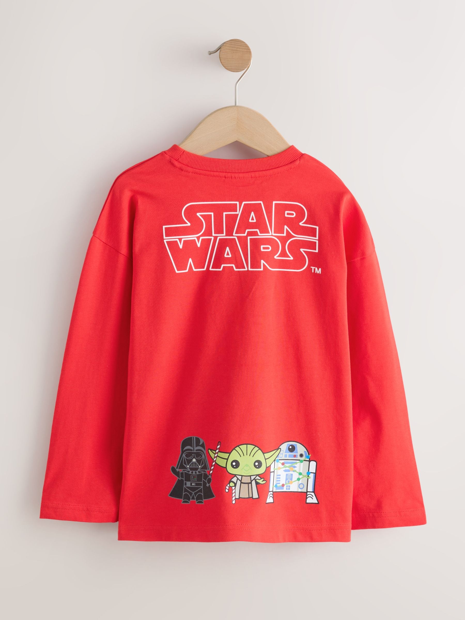 Rood Star Wars™ - Kerst-T-shirt met lange mouwen (3-16jr)