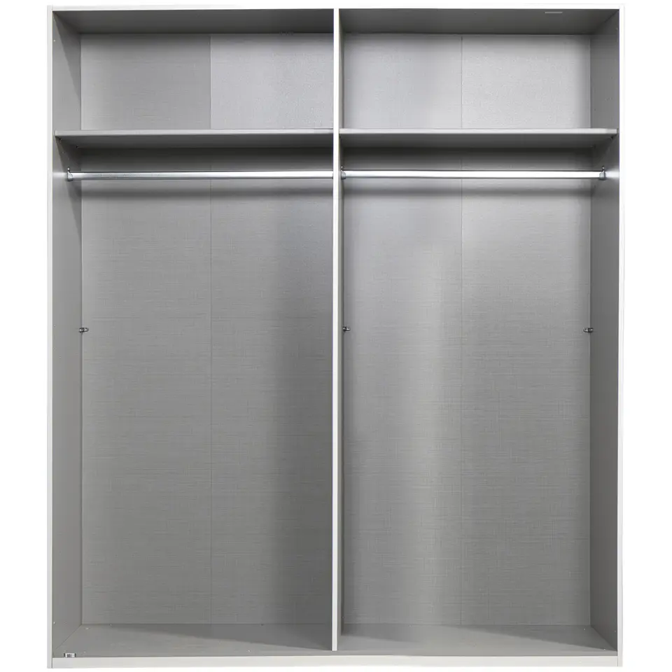 Kledingkast Milaan 4-deurs - wit - 236x180x58 cm