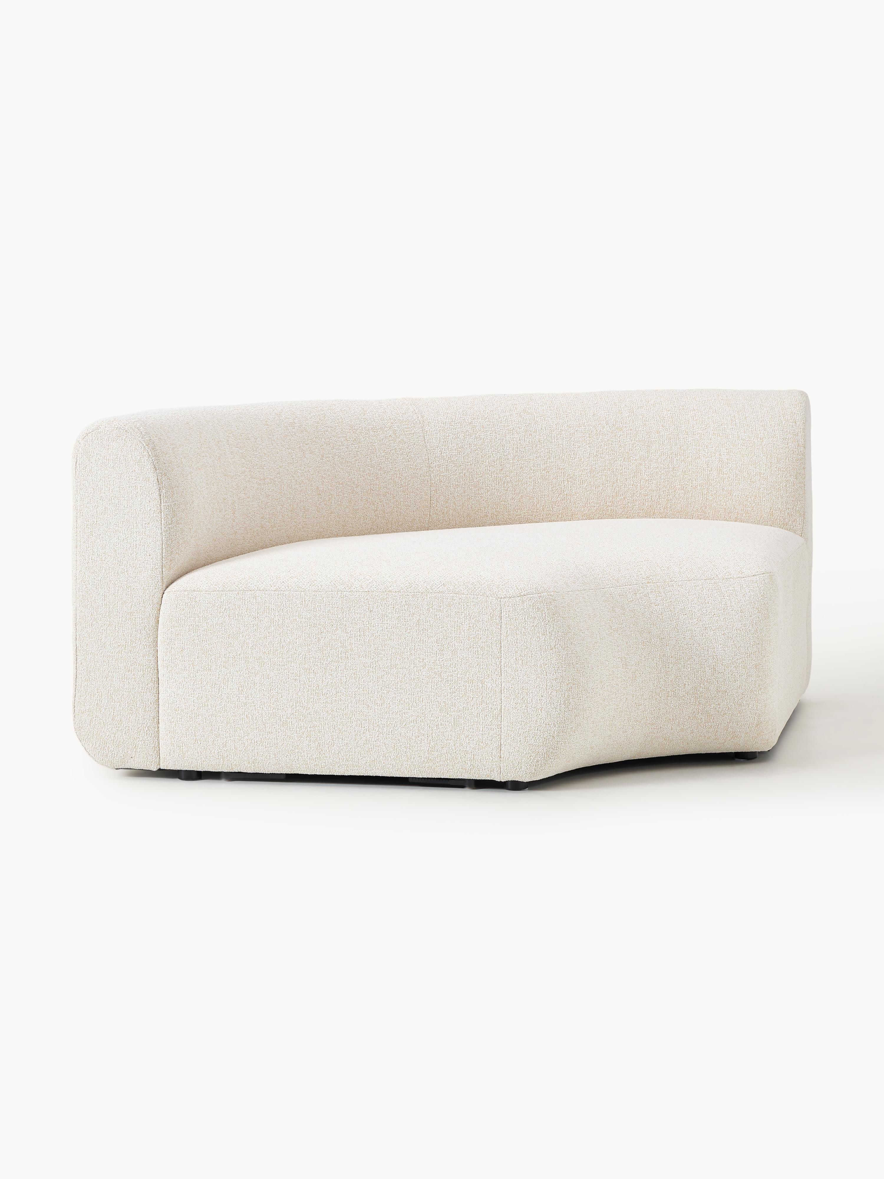 Ronde bouclé hoekmodule Sofia