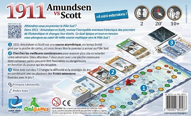 JEU 1911 AMUNDSEN VS SCOTT
