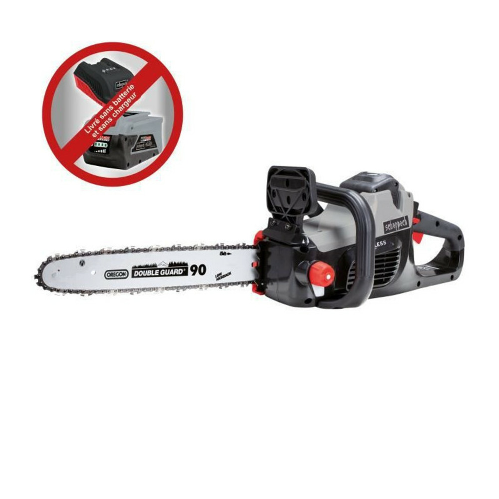 Tronçonneuse sans fil scheppach 40v - sans batterie sans chargeur - cs350-40li