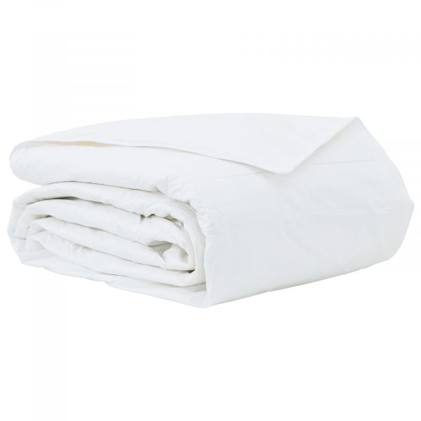 vidaXL Edredão Branco 200 x 200 cm Penugem - 3414150421