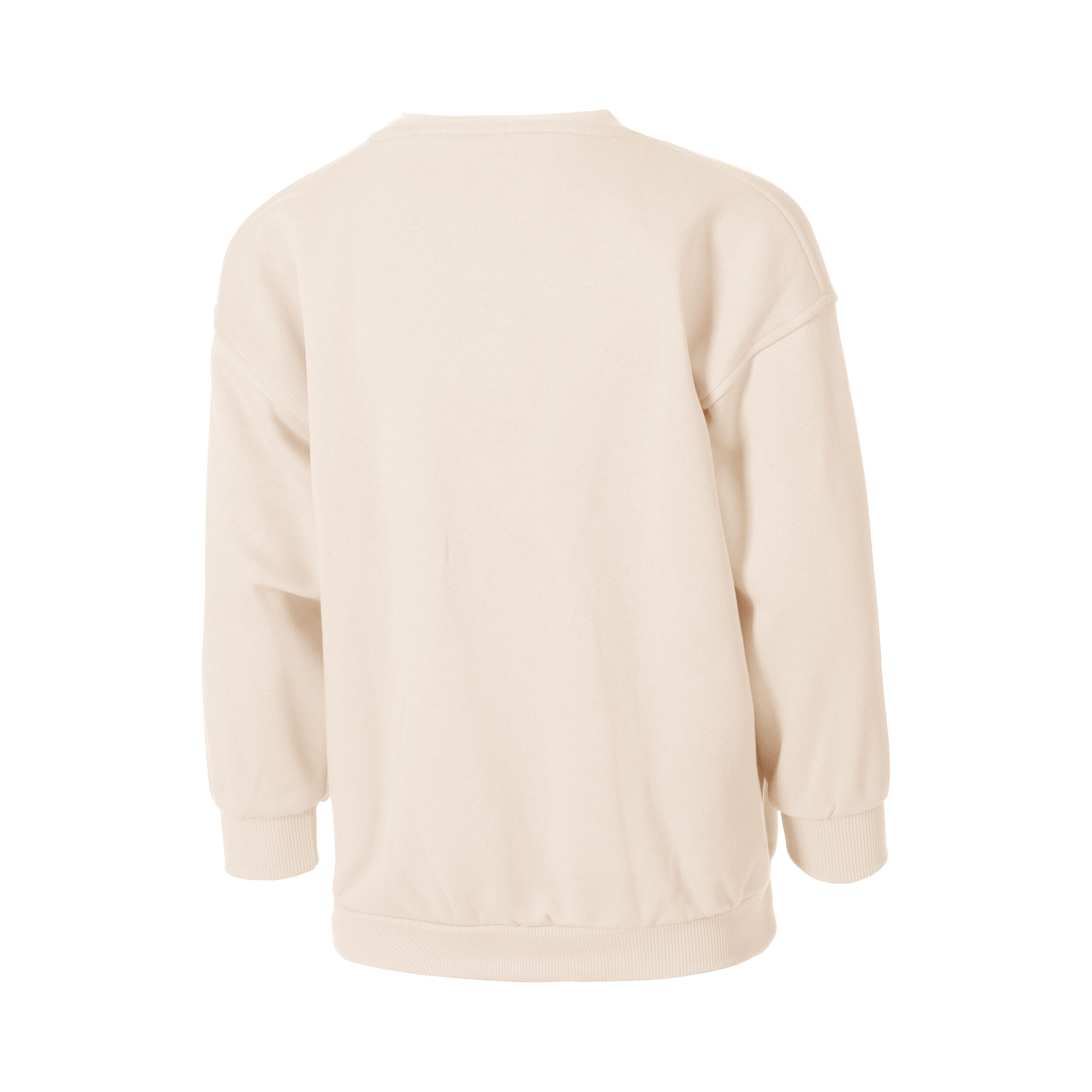 Nike Club Fleece Oversized Crew Sweat-shirt Filles - Beige , Blanc