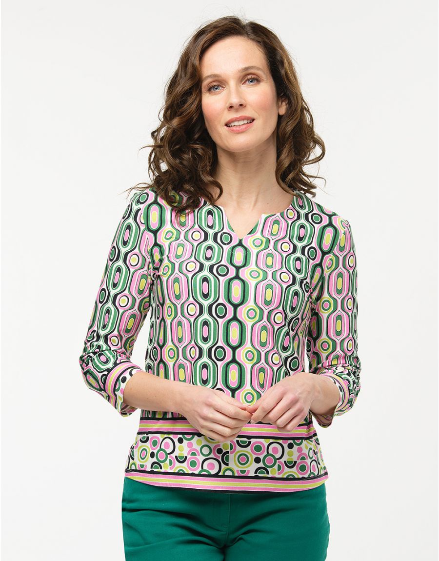 T-shirt motif géométrique