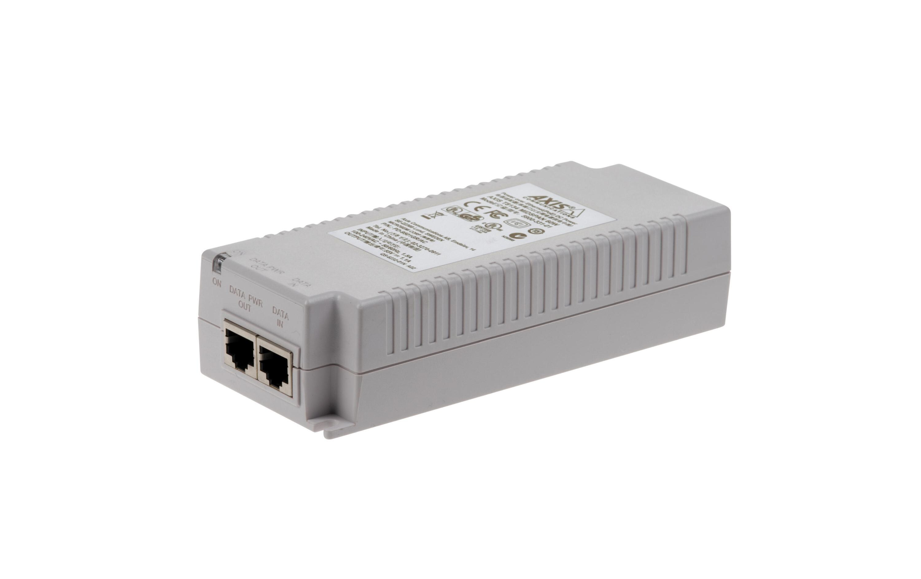 PoE+ Injector T8134 60 W Indoor<br>PoE Midspan
