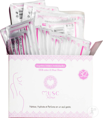 Musc Intime Musc Blanc L’Irrésistible Lingette Intime 30 Pièces