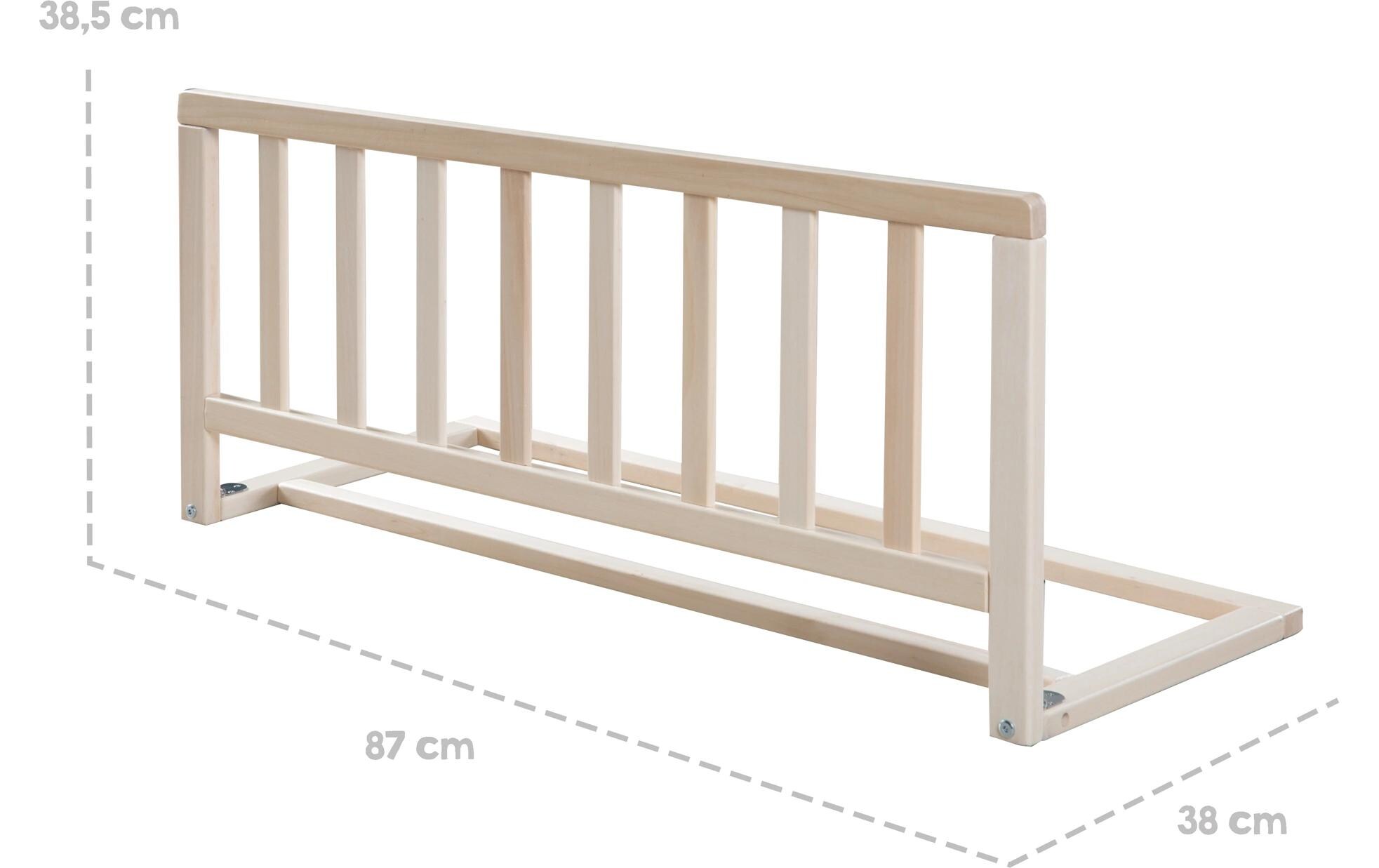 Bettgitter Nature 90 cmSicheres Bettschutzgitter aus Holz