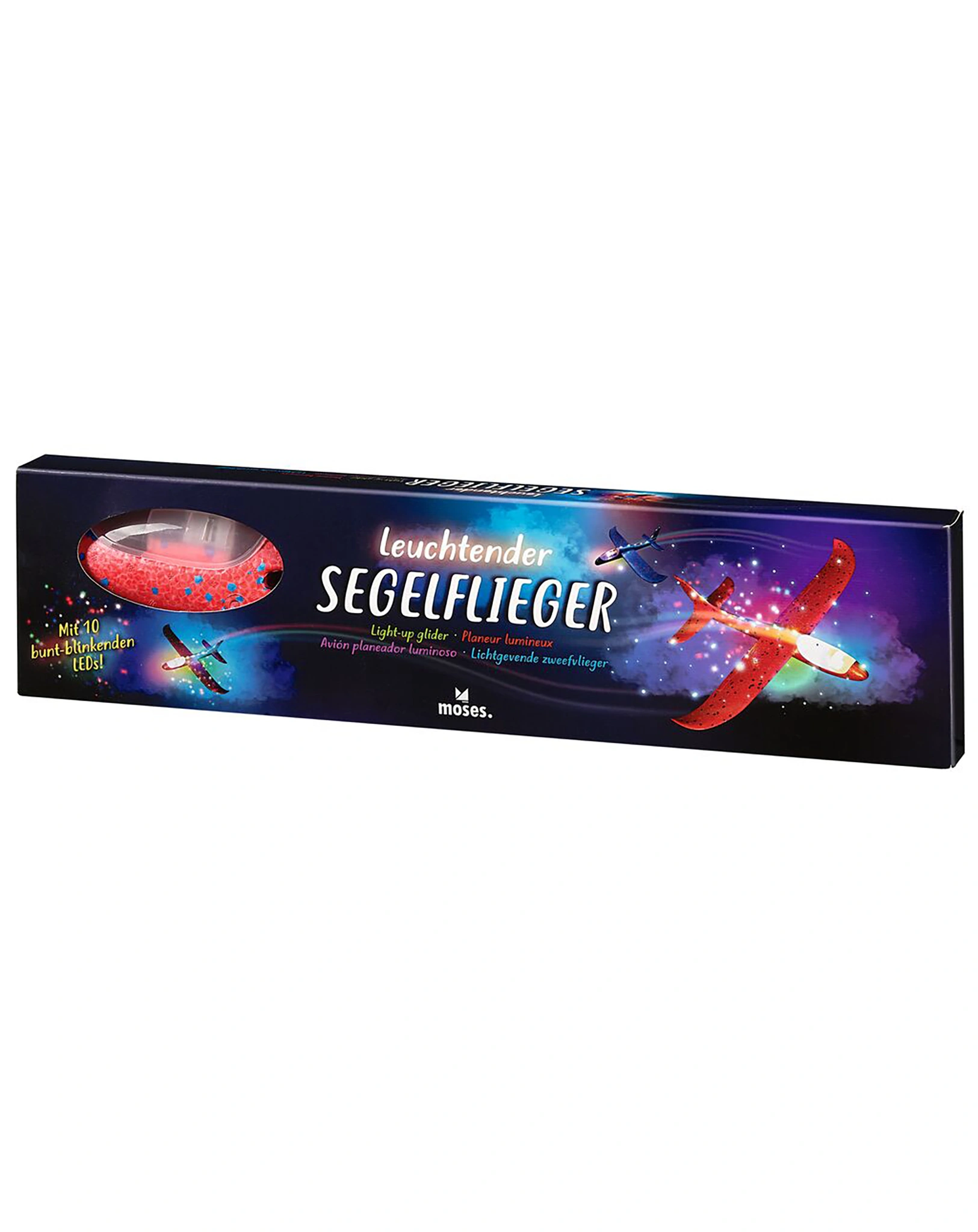 Segelflieger SHINING mit LED-Licht in rot