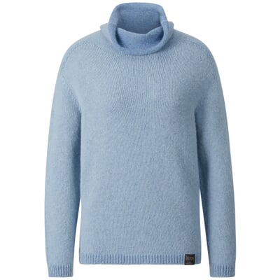 Damen-Rollkragenpullover, Bleu