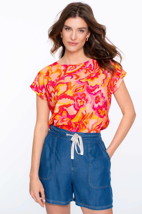 Geisha multi color dames t-shirt