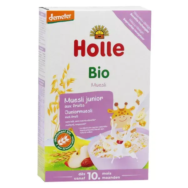 Muesli Multigrãos Orgânico Holle Junior com Frutas +10m 250g
