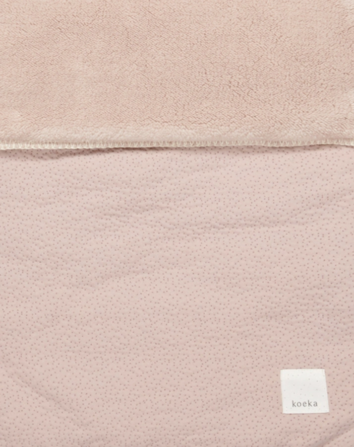 Baby Fußsack RIGA TEDDY (45x90) in grey pink