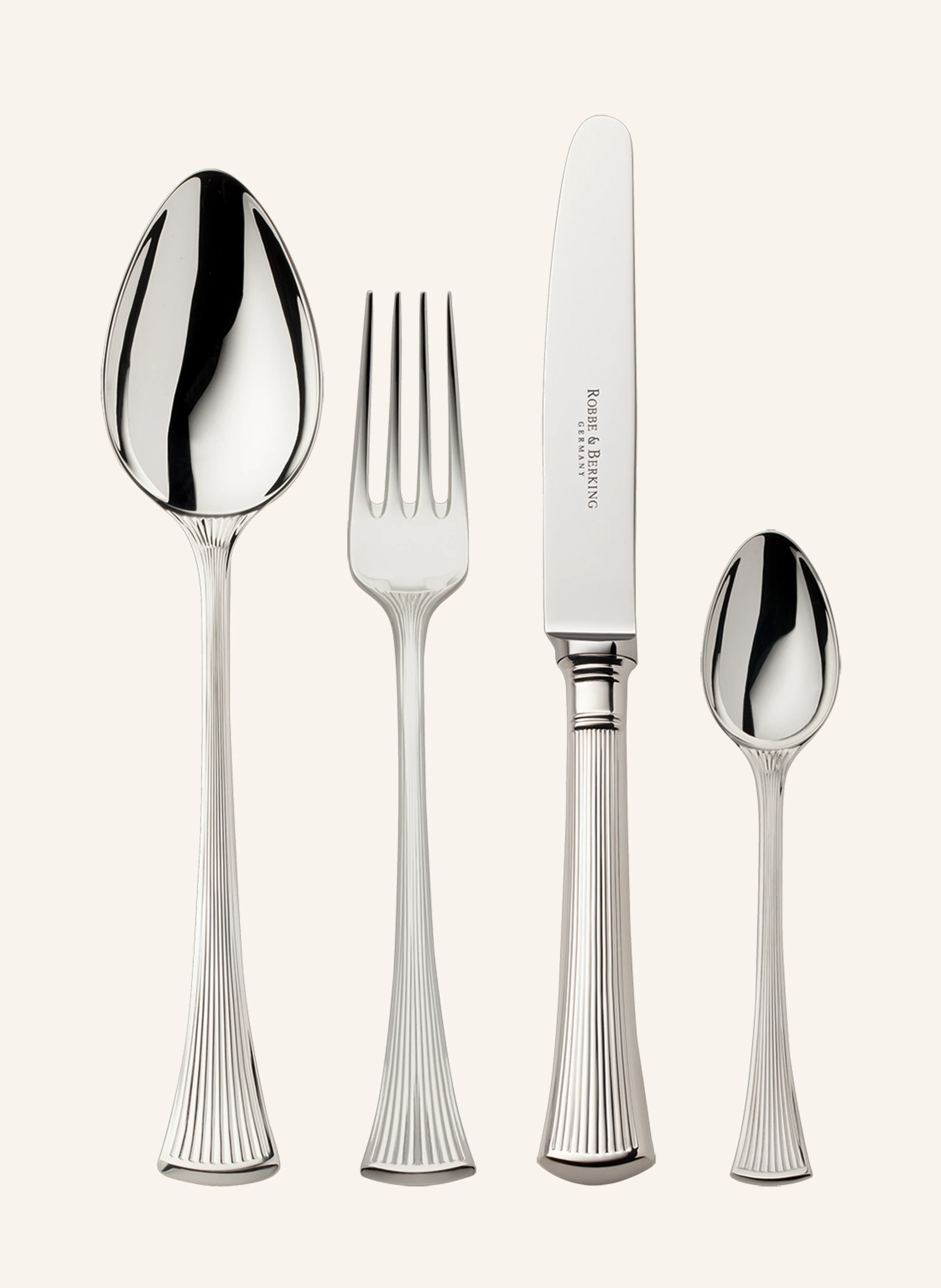 ROBBE & BERKING 4-tlg. Besteckset AVENUE (925 Sterlingsilber)
