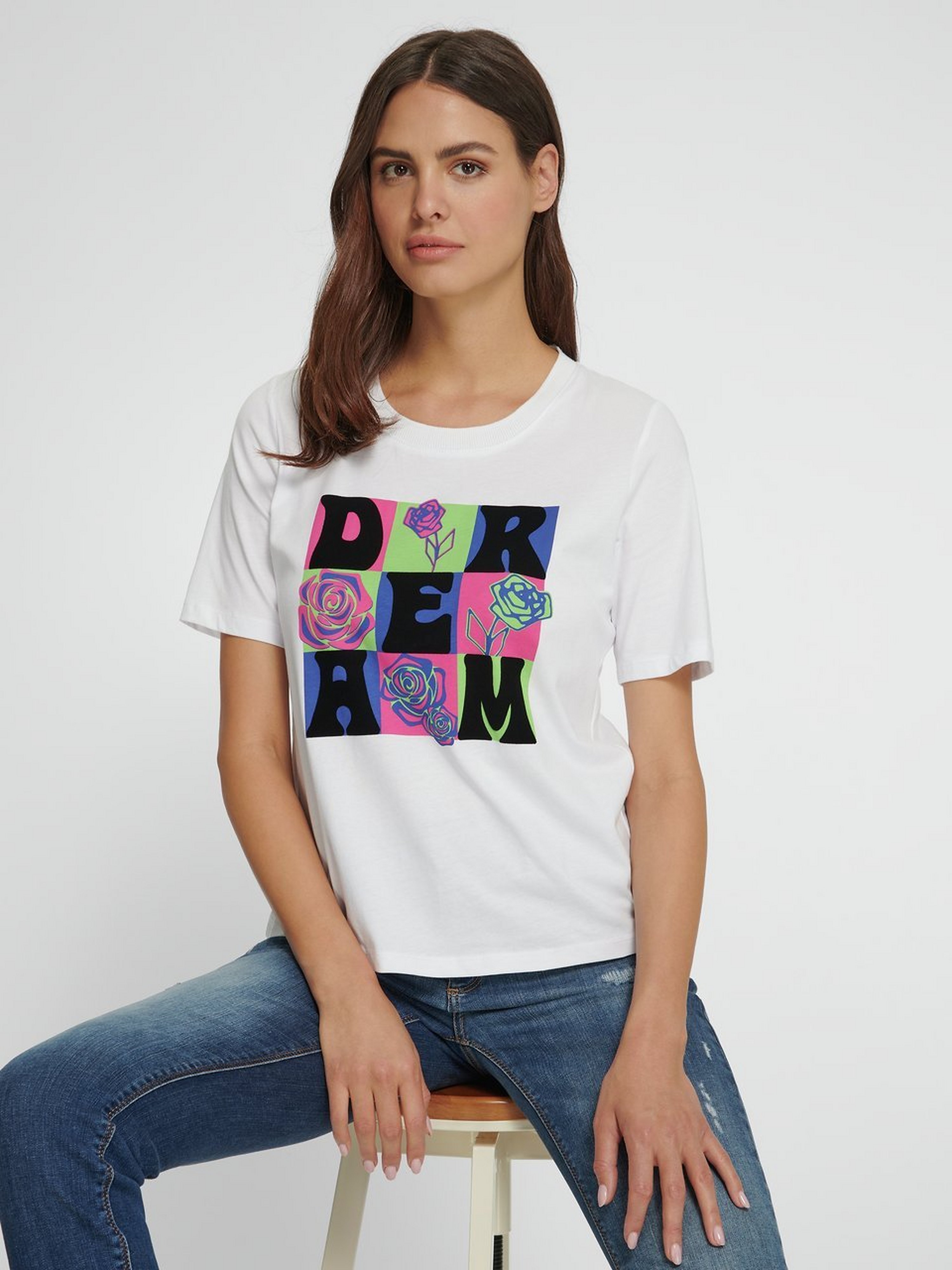 Rundhals-Shirt