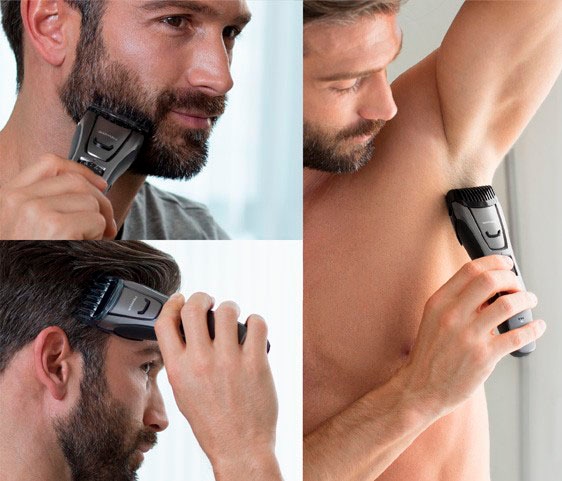 Panasonic Multifunktionstrimmer »ER-GB80-H503« 3 Aufsätze für Bart, Haare & Körper inkl. Detailtrimmer