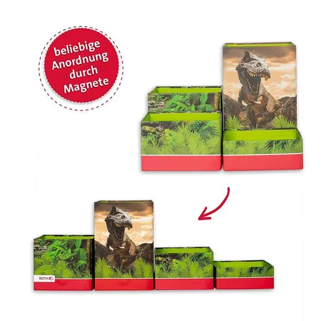 Roth Stifteköcher Tyrannosaurus - 4er faltbar 4 Größen