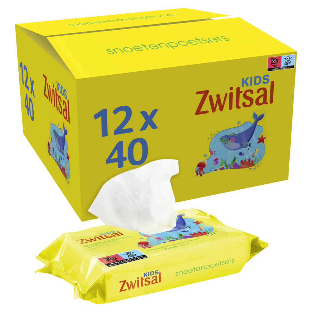 12x Zwitsal Snoetenpoetsers Frozen40 stuks