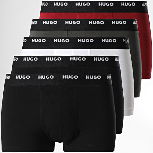 Lot De 5 Boxers 50479944 Noir Blanc Bordeaux