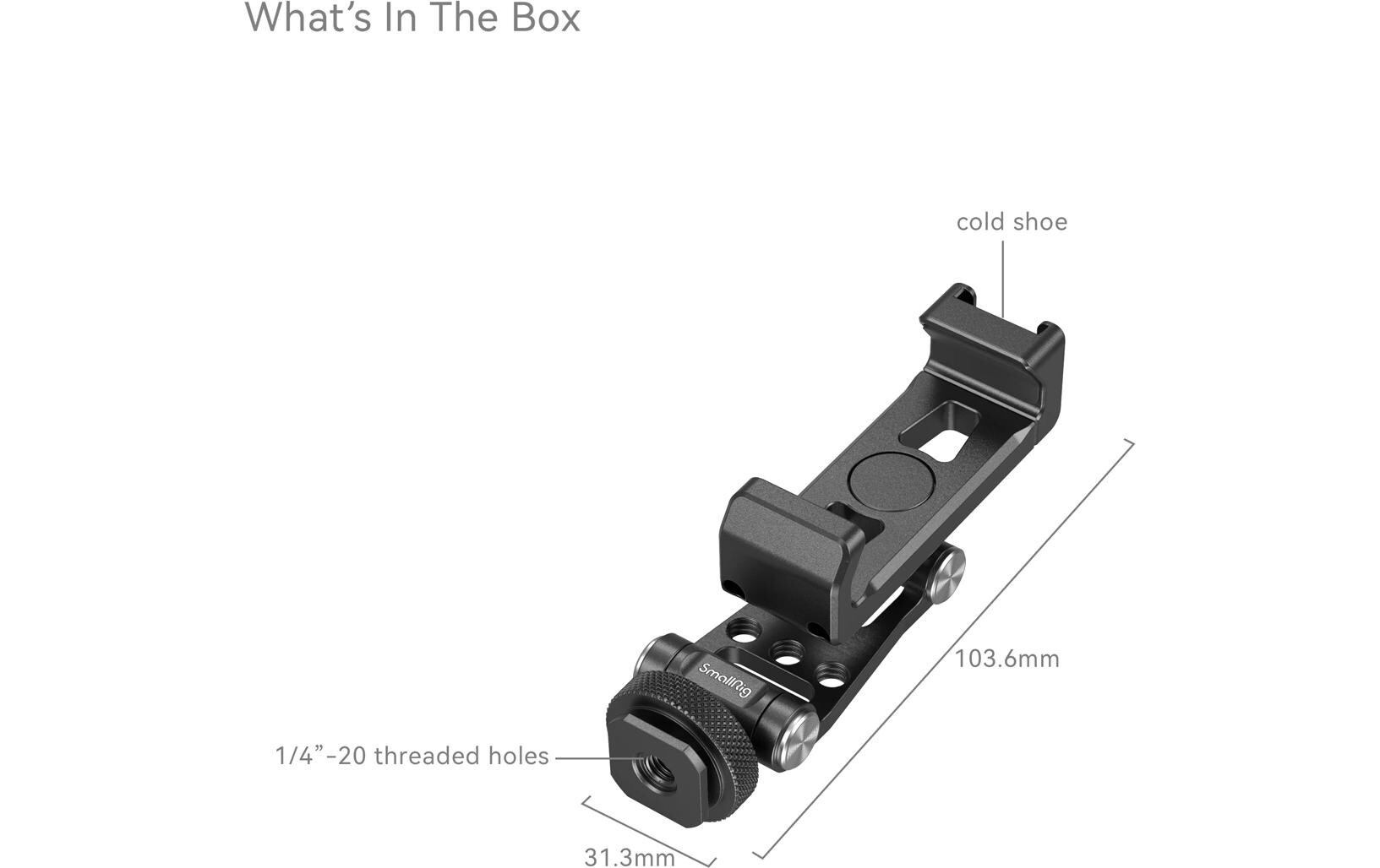 Cage TelefonhalterMetall-Telefonhalter mit Cold-Shoe Mount