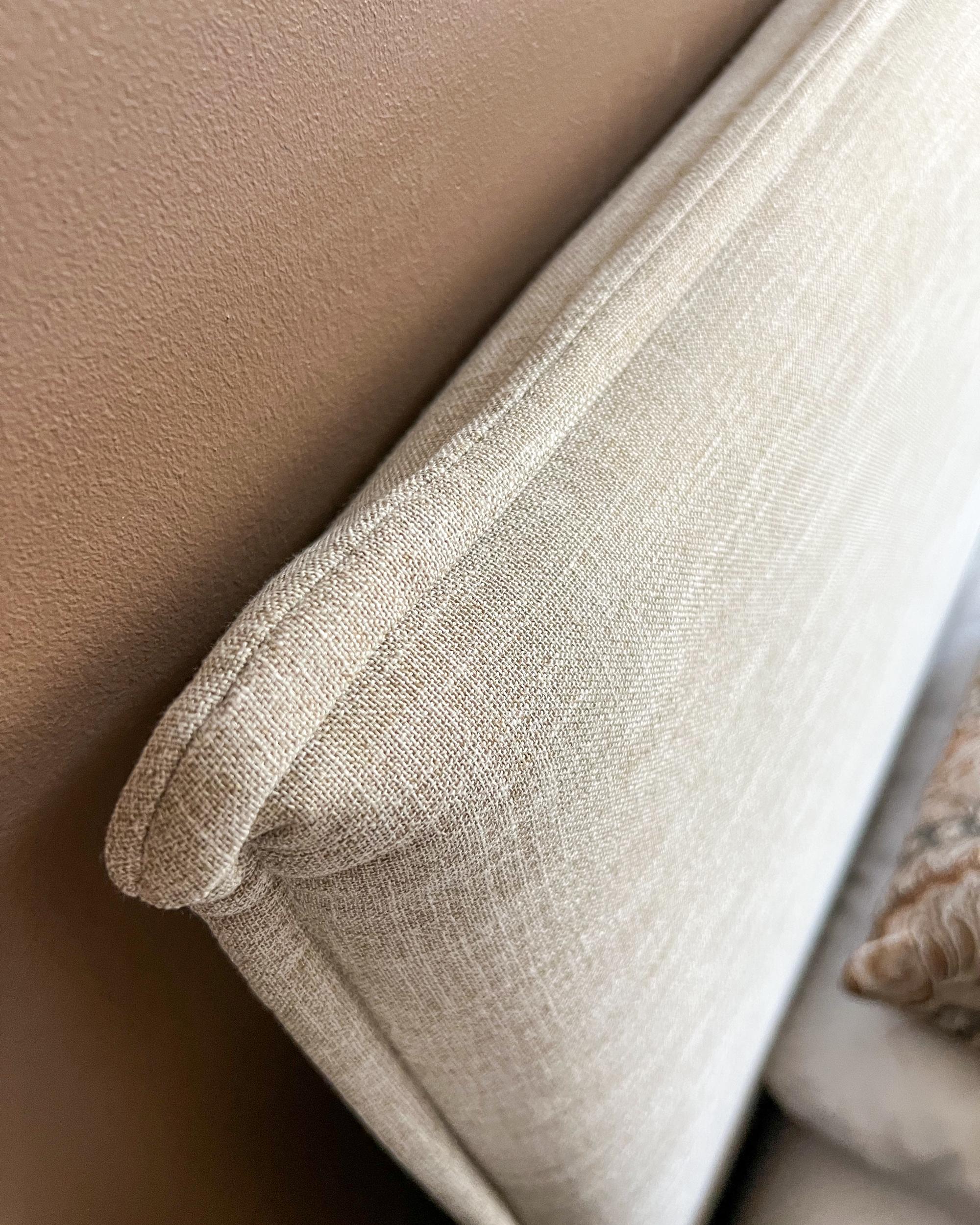 Bed Stof SENNEZ 140 x 200 cm Beige