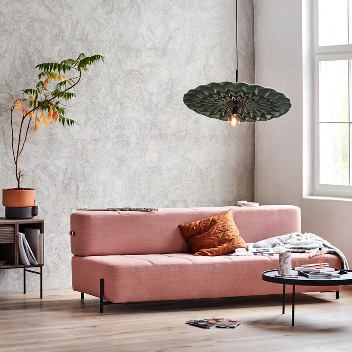 Northern - Daybe Schlafsofa mit Armlehnen, schwarz / grau (Brusvik 05)