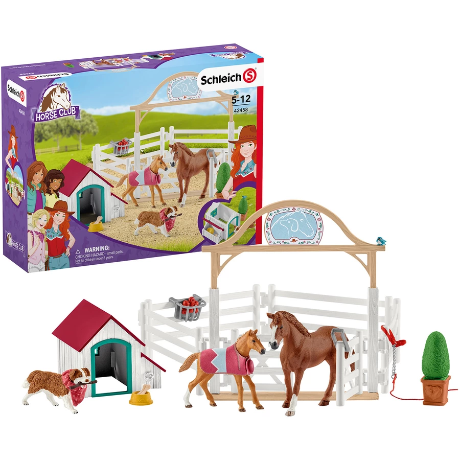 schleich® Horse Club Hannahs Gastpferde mit Hündin Ruby 42458