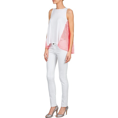 Manoush - AJOURE CARRE - Blanc / Rose