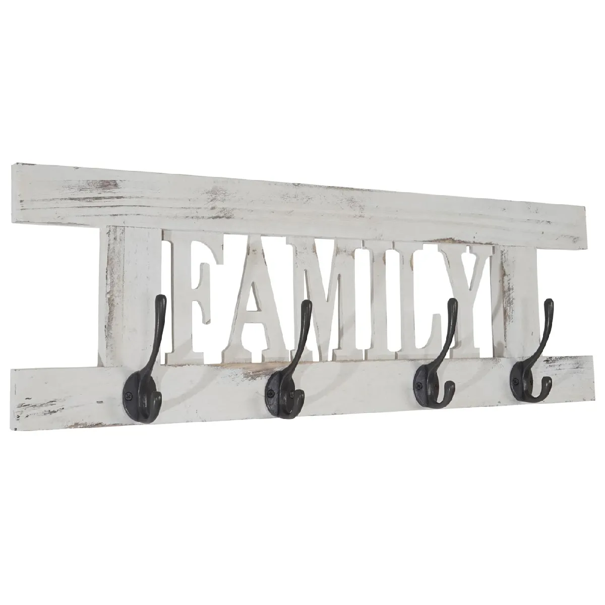 Mendler 2x Garde-robe Home+Family - Blanc Shabby