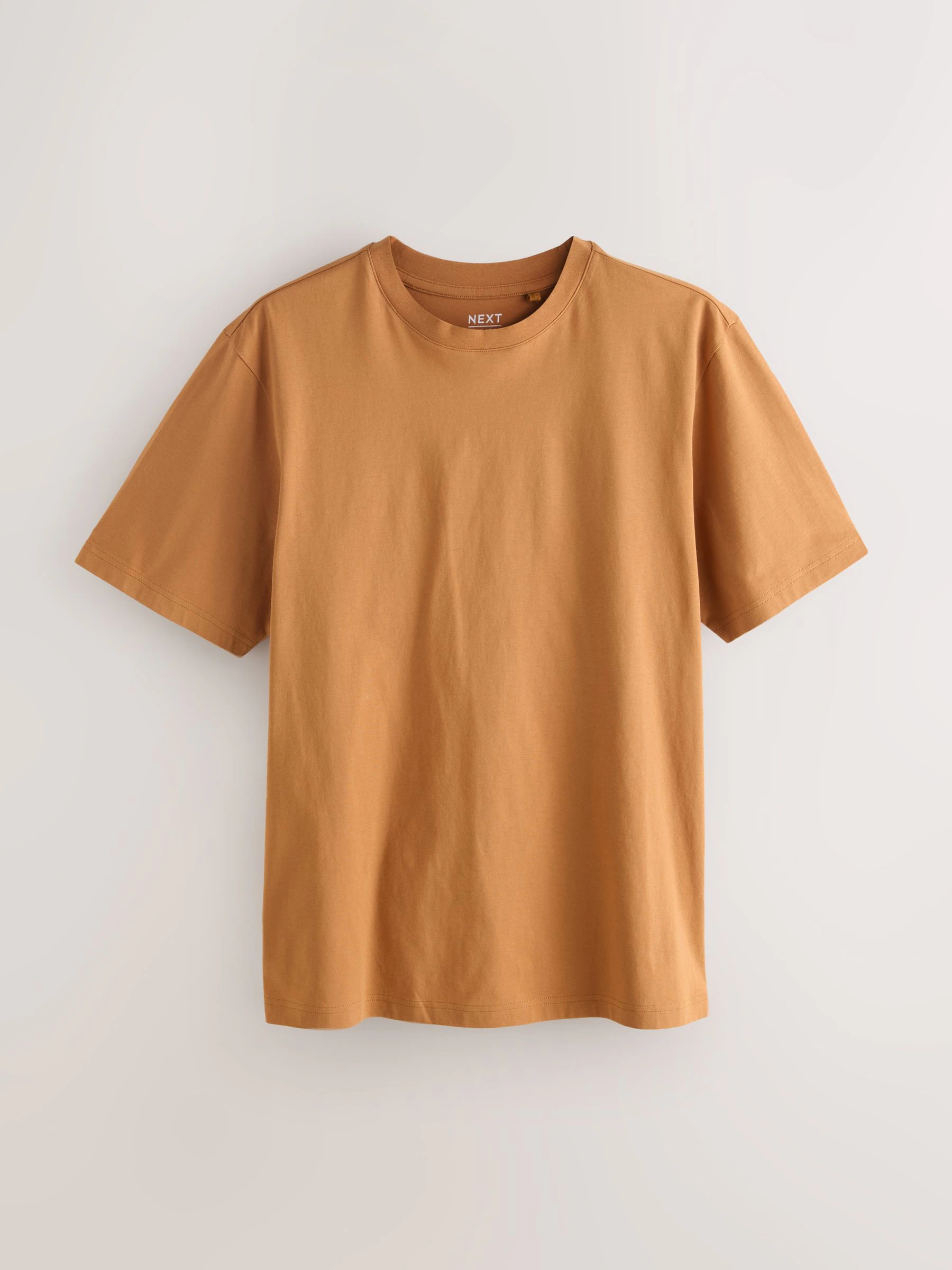Marineblauw/Groen/Bordeaux Rood/Geel/Leigrijs/Blauw - Normale Pasvorm - Essential katoenen T-shirts verpakking van 6