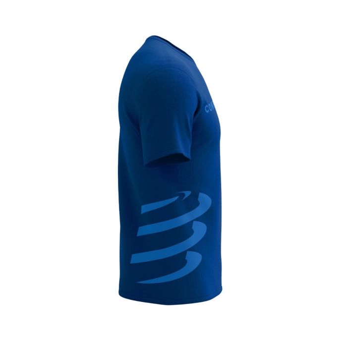 Compressport Logo SS T-shirt Blå