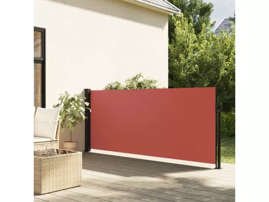 Auvent latéral rétractable terre cuite 140x600 cm