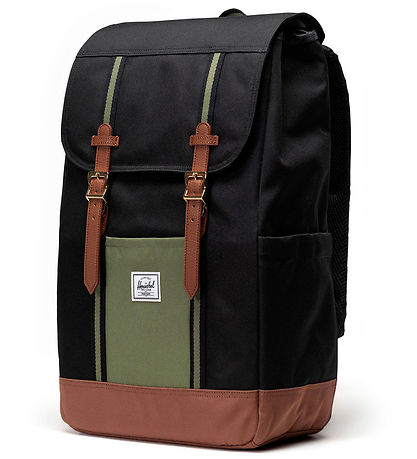 Herschel Rucksack - Rückzug - Black/Vier Leaf Clover/Sattel Brow