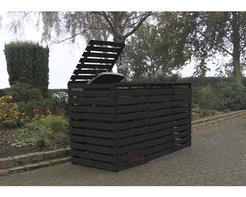 Promadino Vario V-bak opbergmeubel voor 3 bakken, 219 x 92 x 122 cm, antraciet
