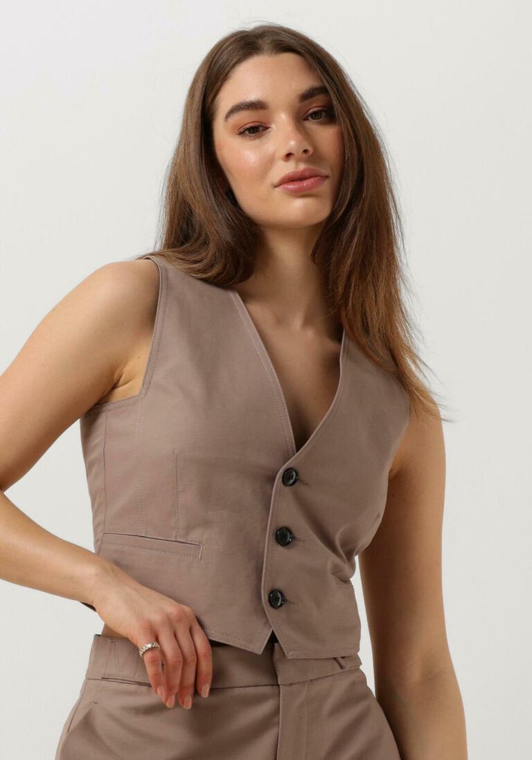 VANILIA bruine vanilia gilet soft touch vest