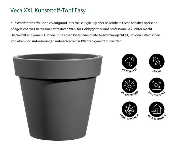 Veca XXL Kunststoff-Topf Easy, rund