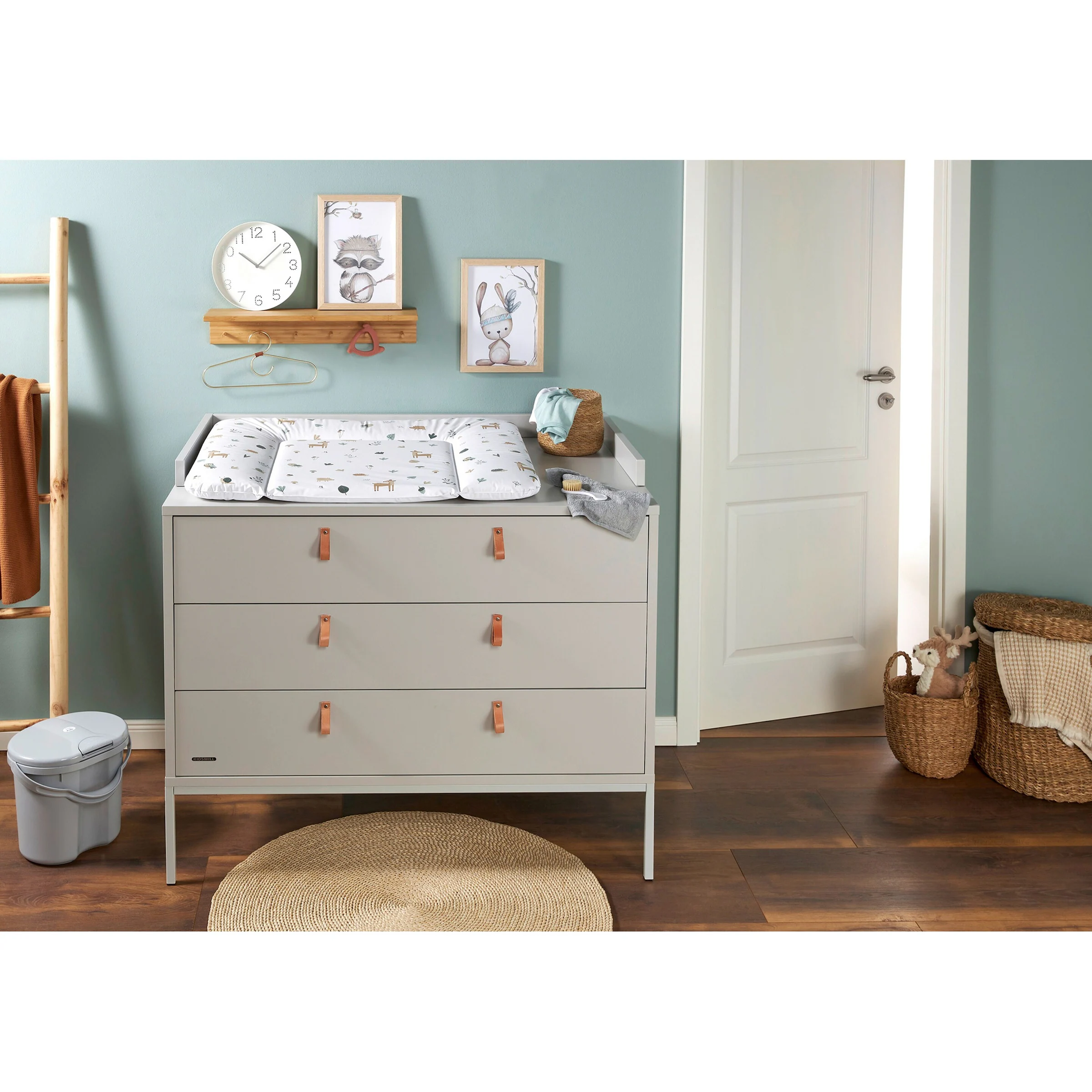Rotho Babydesign Wickelauflage 72x85 cm weiß / Waldtiere