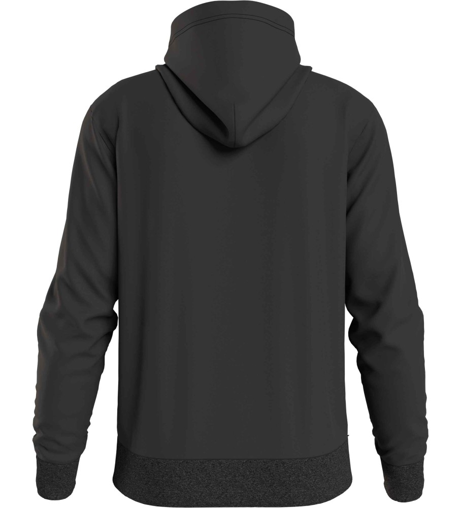 Moletom com capuz Calvin Klein em poliéster reciclado - Preto
