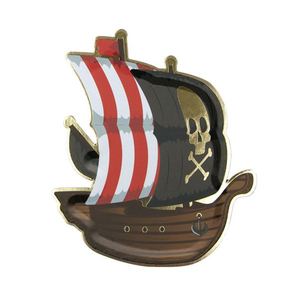 Tim E Puce Pratos Barco dos Piratas 8 un. - 550682957