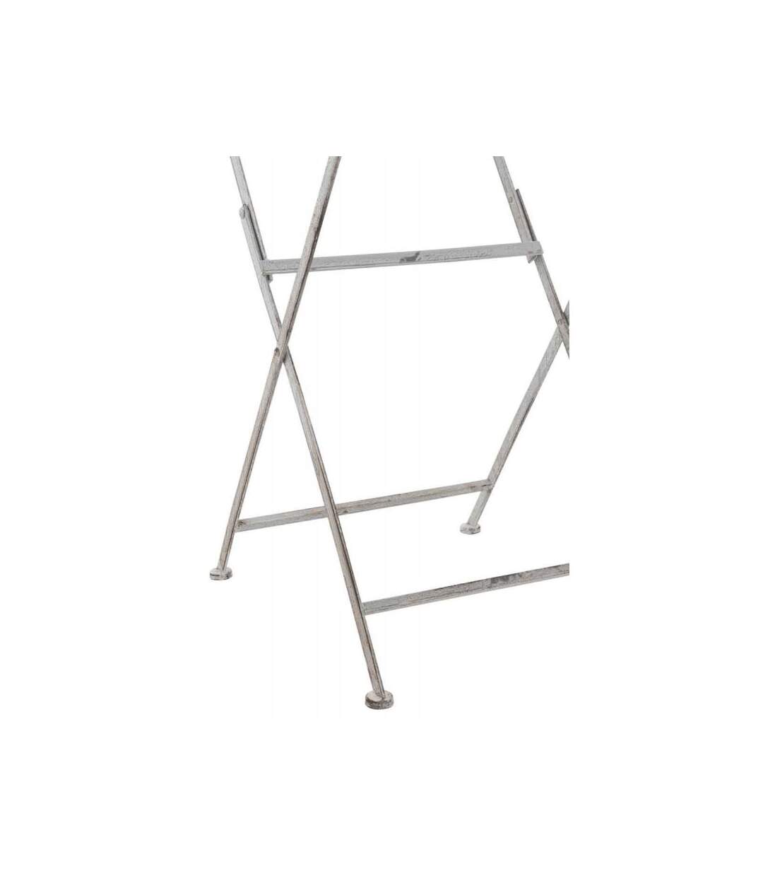 Paris Prix - Table De Jardin Pliable En Métal burino 75cm Gris