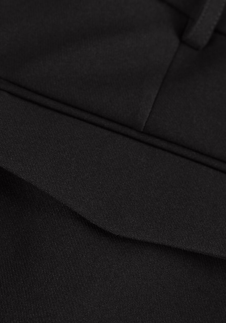 zwarte co'couture midirok vola floor pencil skirt