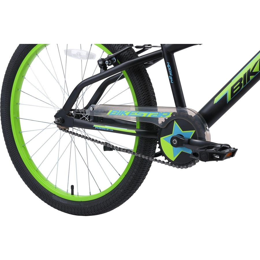 Bikestar Kinderrad 24 Zoll Urban Jungle schwarz, grün