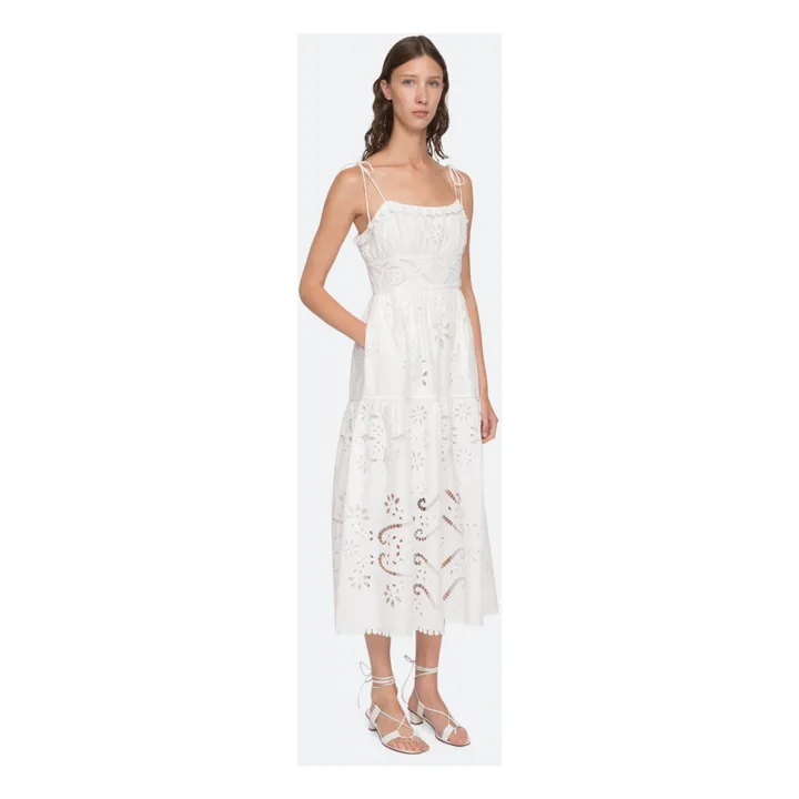Sea NY Robe Brodée Liat | Blanc