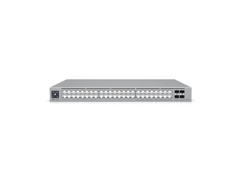 Ubiquiti UniFi Pro Max 48 PoE - Switch - L3 - Administreret - 16 x 1/2.5G (8 PoE , 8 PoE  )   32 x 10/100/1000 (24 PoE , 8 PoE  )   4 x 10 Gigabit SFP  - monterbar på stativ - PoE   (720 W)